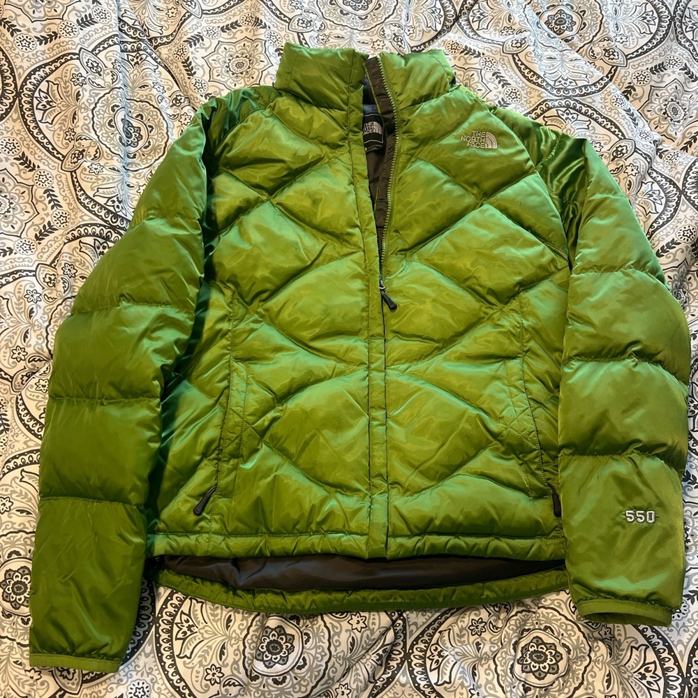 The North Face Women’s Vibrant Green Puffer Coat